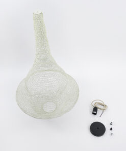 GLOBOSTAR® KENTUCKY 01874 Vintage Κρεμαστό Φωτιστικό Οροφής με Ντουί 1 x E27 AC 220-240V IP20 - Μπεζ - Μ50 x Π50 x Υ90cm 21 01874 11