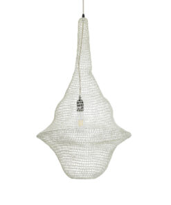 GloboStar® GLOBOSTAR® KENTUCKY 01874 Vintage Κρεμαστό Φωτιστικό Οροφής με Ντουί 1 x E27 AC 220-240V IP20 - Μπεζ - Μ50 x Π50 x Υ90cm