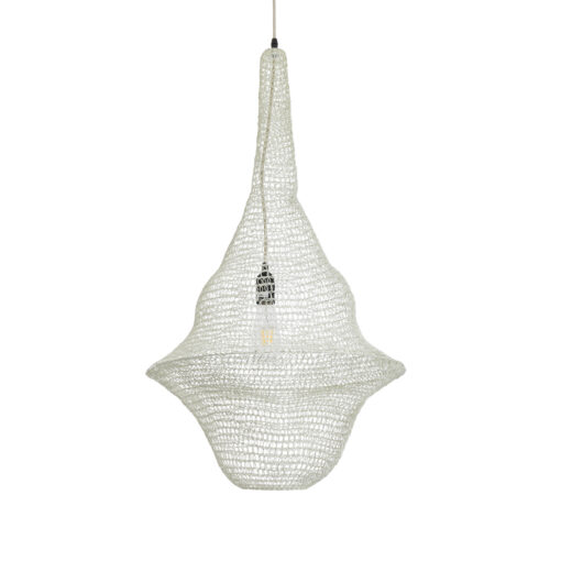 GloboStar® GLOBOSTAR® KENTUCKY 01874 Vintage Κρεμαστό Φωτιστικό Οροφής με Ντουί 1 x E27 AC 220-240V IP20 - Μπεζ - Μ50 x Π50 x Υ90cm