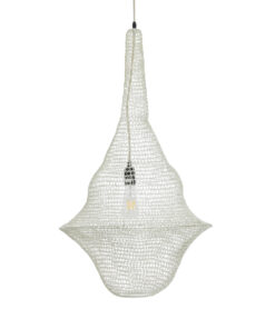 GLOBOSTAR® KENTUCKY 01874 Vintage Κρεμαστό Φωτιστικό Οροφής με Ντουί 1 x E27 AC 220-240V IP20 - Μπεζ - Μ50 x Π50 x Υ90cm 15 01874 5