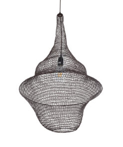 GLOBOSTAR® KENTUCKY 01875 Vintage Κρεμαστό Φωτιστικό Οροφής με Ντουί 1 x E27 AC 220-240V IP20 - Καφέ - Μ50 x Π50 x Υ90cm 16 01875 6