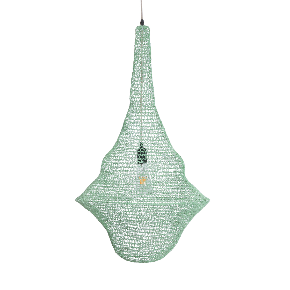 GLOBOSTAR® KENTUCKY 01876 Vintage Κρεμαστό Φωτιστικό Οροφής με Ντουί 1 x E27 AC 220-240V IP20 - Τιρκουάζ - Μ50 x Π50 x Υ90cm 6 GLOBOSTAR® KENTUCKY 01876 Vintage Κρεμαστό Φωτιστικό Οροφής με Ντουί 1 x E27 AC 220-240V IP20 - Τιρκουάζ - Μ50 x Π50 x Υ90cm - Image 4