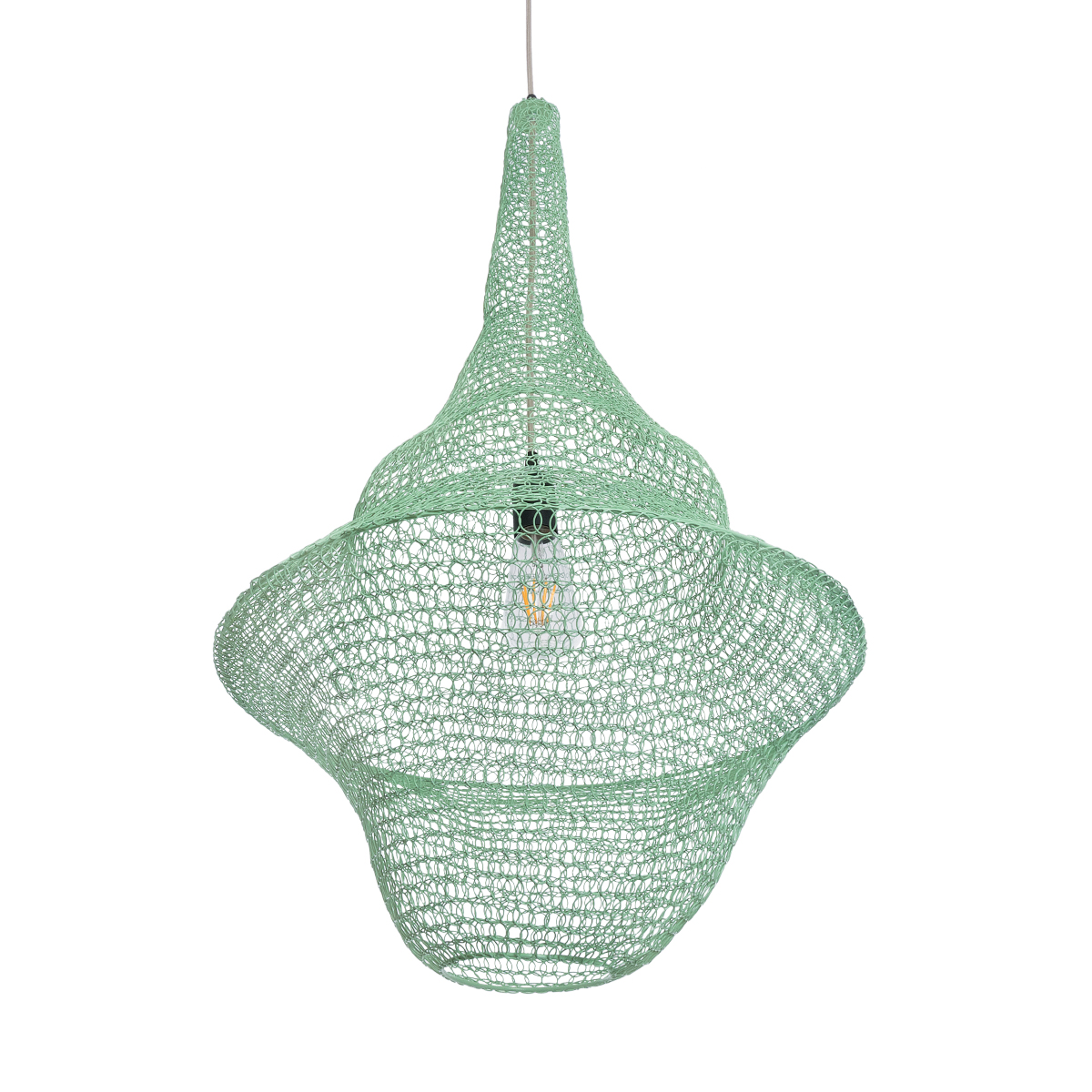 GLOBOSTAR® KENTUCKY 01876 Vintage Κρεμαστό Φωτιστικό Οροφής με Ντουί 1 x E27 AC 220-240V IP20 - Τιρκουάζ - Μ50 x Π50 x Υ90cm 7 GLOBOSTAR® KENTUCKY 01876 Vintage Κρεμαστό Φωτιστικό Οροφής με Ντουί 1 x E27 AC 220-240V IP20 - Τιρκουάζ - Μ50 x Π50 x Υ90cm - Image 5