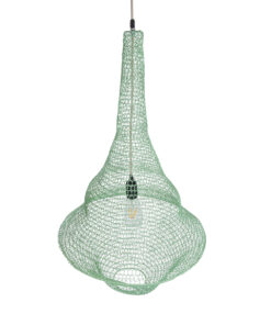 GLOBOSTAR® KENTUCKY 01876 Vintage Κρεμαστό Φωτιστικό Οροφής με Ντουί 1 x E27 AC 220-240V IP20 - Τιρκουάζ - Μ50 x Π50 x Υ90cm 17 01876 7