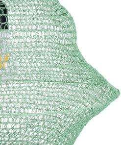 GLOBOSTAR® KENTUCKY 01876 Vintage Κρεμαστό Φωτιστικό Οροφής με Ντουί 1 x E27 AC 220-240V IP20 - Τιρκουάζ - Μ50 x Π50 x Υ90cm 19 01876 9