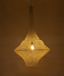 Alternative view of GLOBOSTAR® KENTUCKY 01877 Vintage Κρεμαστό Φωτιστικό Οροφής με Ντουί 1 x E27 AC 220-240V IP20 - Λευκό - Μ80 x Π80 x Υ140cm