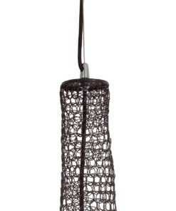 GLOBOSTAR® KENTUCKY 01878 Vintage Κρεμαστό Φωτιστικό Οροφής με Ντουί 1 x E27 AC 220-240V IP20 - Καφέ - Μ80 x Π80 x Υ140cm 18 01878 8