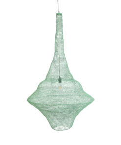 GLOBOSTAR® KENTUCKY 01879 Vintage Κρεμαστό Φωτιστικό Οροφής με Ντουί 1 x E27 AC 220-240V IP20 - Τιρκουάζ - Μ80 x Π80 x Υ140cm 15 01879 5