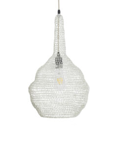 GLOBOSTAR® KENTUCKY 01880 Vintage Κρεμαστό Φωτιστικό Οροφής με Ντουί 1 x E27 AC 220-240V IP20 - Μπεζ - Μ30 x Π30 x Υ50cm 15 01880 5