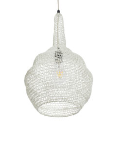 GLOBOSTAR® KENTUCKY 01880 Vintage Κρεμαστό Φωτιστικό Οροφής με Ντουί 1 x E27 AC 220-240V IP20 - Μπεζ - Μ30 x Π30 x Υ50cm 16 01880 6