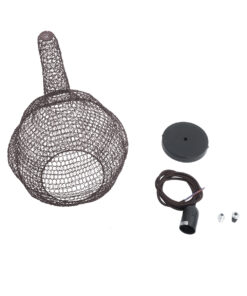 GLOBOSTAR® KENTUCKY 01881 Vintage Κρεμαστό Φωτιστικό Οροφής με Ντουί 1 x E27 AC 220-240V IP20 - Καφέ - Μ30 x Π30 x Υ50cm 21 01881 11