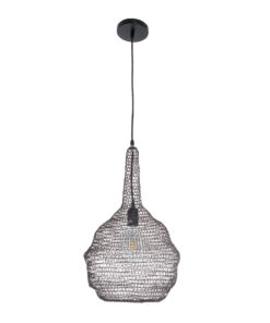 GLOBOSTAR® KENTUCKY 01881 Vintage Κρεμαστό Φωτιστικό Οροφής με Ντουί 1 x E27 AC 220-240V IP20 - Καφέ - Μ30 x Π30 x Υ50cm 14 01881 4