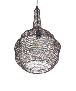 GLOBOSTAR® KENTUCKY 01881 Vintage Κρεμαστό Φωτιστικό Οροφής με Ντουί 1 x E27 AC 220-240V IP20 - Καφέ - Μ30 x Π30 x Υ50cm 16 01881 6