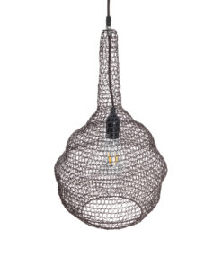 GLOBOSTAR® KENTUCKY 01881 Vintage Κρεμαστό Φωτιστικό Οροφής με Ντουί 1 x E27 AC 220-240V IP20 - Καφέ - Μ30 x Π30 x Υ50cm 17 01881 7