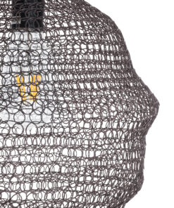 GLOBOSTAR® KENTUCKY 01881 Vintage Κρεμαστό Φωτιστικό Οροφής με Ντουί 1 x E27 AC 220-240V IP20 - Καφέ - Μ30 x Π30 x Υ50cm 19 01881 9