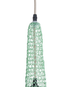 GLOBOSTAR® KENTUCKY 01882 Vintage Κρεμαστό Φωτιστικό Οροφής με Ντουί 1 x E27 AC 220-240V IP20 - Τιρκουάζ - Μ30 x Π30 x Υ50cm 18 01882 8