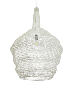 GLOBOSTAR® KENTUCKY 01883 Vintage Κρεμαστό Φωτιστικό Οροφής με Ντουί 1 x E27 AC 220-240V IP20 - Λευκό - Μ60 x Π60 x Υ90cm 17 01883 6