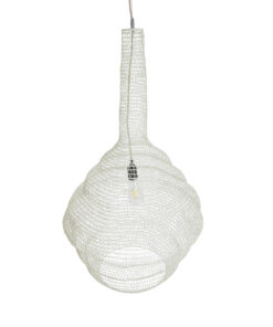 GLOBOSTAR® KENTUCKY 01883 Vintage Κρεμαστό Φωτιστικό Οροφής με Ντουί 1 x E27 AC 220-240V IP20 - Λευκό - Μ60 x Π60 x Υ90cm 18 01883 7