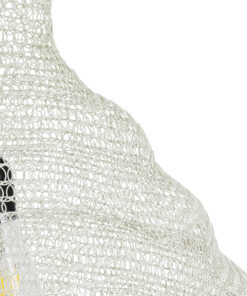 GLOBOSTAR® KENTUCKY 01883 Vintage Κρεμαστό Φωτιστικό Οροφής με Ντουί 1 x E27 AC 220-240V IP20 - Λευκό - Μ60 x Π60 x Υ90cm 20 01883 9