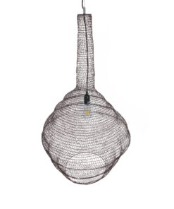 GLOBOSTAR® KENTUCKY 01884 Vintage Κρεμαστό Φωτιστικό Οροφής με Ντουί 1 x E27 AC 220-240V IP20 - Καφέ - Μ60 x Π60 x Υ90cm 17 01884 7