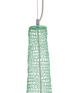 GLOBOSTAR® KENTUCKY 01885 Vintage Κρεμαστό Φωτιστικό Οροφής με Ντουί 1 x E27 AC 220-240V IP20 - Τιρκουάζ - Μ60 x Π60 x Υ90cm 18 01885 8