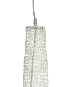 GLOBOSTAR® KENTUCKY 01886 Vintage Κρεμαστό Φωτιστικό Οροφής με Ντουί 1 x E27 AC 220-240V IP20 - Λευκό - Μ90 x Π90 x Υ150cm 18 01886 8