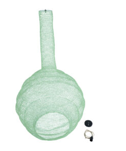 GLOBOSTAR® KENTUCKY 01888 Vintage Κρεμαστό Φωτιστικό Οροφής με Ντουί 1 x E27 AC 220-240V IP20 - Τιρκουάζ - Μ90 x Π90 x Υ150cm 21 01888 11