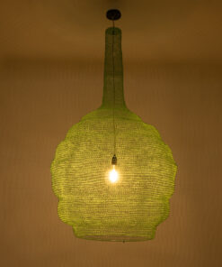 GLOBOSTAR® KENTUCKY 01888 Vintage Κρεμαστό Φωτιστικό Οροφής με Ντουί 1 x E27 AC 220-240V IP20 - Τιρκουάζ - Μ90 x Π90 x Υ150cm 13 01888 3