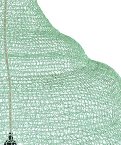 GLOBOSTAR® KENTUCKY 01888 Vintage Κρεμαστό Φωτιστικό Οροφής με Ντουί 1 x E27 AC 220-240V IP20 - Τιρκουάζ - Μ90 x Π90 x Υ150cm 19 01888 9