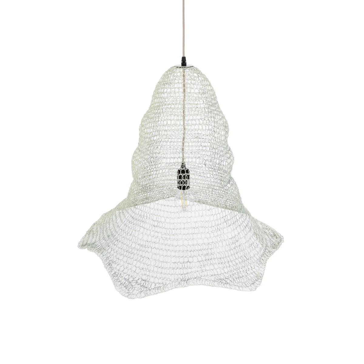 GLOBOSTAR® KENTUCKY 01892 Vintage Κρεμαστό Φωτιστικό Οροφής με Ντουί 1 x E27 AC 220-240V IP20 - Λευκό - Μ60 x Π60 x Υ52cm 7 GLOBOSTAR® KENTUCKY 01892 Vintage Κρεμαστό Φωτιστικό Οροφής με Ντουί 1 x E27 AC 220-240V IP20 - Λευκό - Μ60 x Π60 x Υ52cm - Image 6