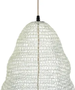 GLOBOSTAR® KENTUCKY 01892 Vintage Κρεμαστό Φωτιστικό Οροφής με Ντουί 1 x E27 AC 220-240V IP20 - Λευκό - Μ60 x Π60 x Υ52cm 17 01892 7