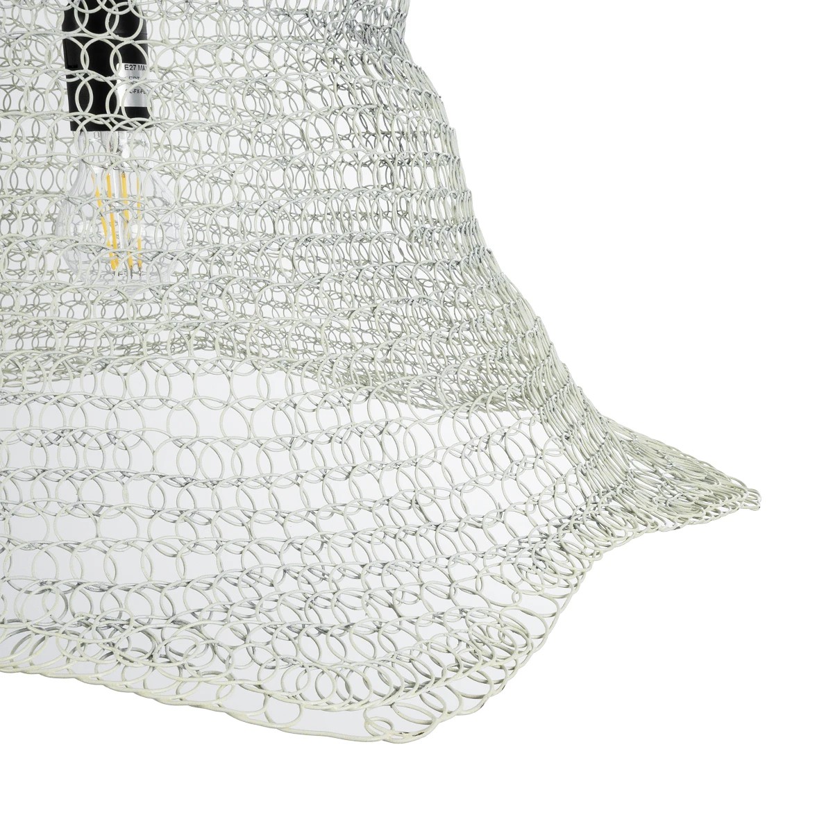 GLOBOSTAR® KENTUCKY 01892 Vintage Κρεμαστό Φωτιστικό Οροφής με Ντουί 1 x E27 AC 220-240V IP20 - Λευκό - Μ60 x Π60 x Υ52cm 9 GLOBOSTAR® KENTUCKY 01892 Vintage Κρεμαστό Φωτιστικό Οροφής με Ντουί 1 x E27 AC 220-240V IP20 - Λευκό - Μ60 x Π60 x Υ52cm - Image 8