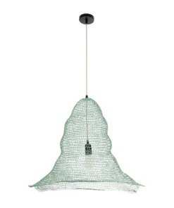 GLOBOSTAR® KENTUCKY 01894 Vintage Κρεμαστό Φωτιστικό Οροφής με Ντουί 1 x E27 AC 220-240V IP20 - Τιρκουάζ - Μ60 x Π60 x Υ52cm 13 01894 3