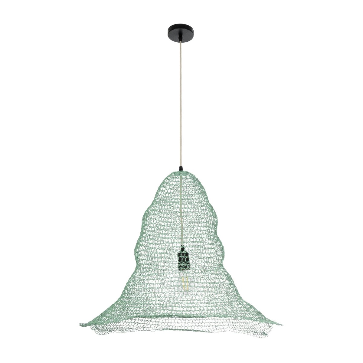 GLOBOSTAR® KENTUCKY 01894 Vintage Κρεμαστό Φωτιστικό Οροφής με Ντουί 1 x E27 AC 220-240V IP20 - Τιρκουάζ - Μ60 x Π60 x Υ52cm 4 GLOBOSTAR® KENTUCKY 01894 Vintage Κρεμαστό Φωτιστικό Οροφής με Ντουί 1 x E27 AC 220-240V IP20 - Τιρκουάζ - Μ60 x Π60 x Υ52cm - Image 3