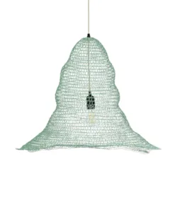 GLOBOSTAR® KENTUCKY 01894 Vintage Κρεμαστό Φωτιστικό Οροφής με Ντουί 1 x E27 AC 220-240V IP20 - Τιρκουάζ - Μ60 x Π60 x Υ52cm 14 01894 4