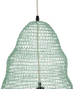 GLOBOSTAR® KENTUCKY 01894 Vintage Κρεμαστό Φωτιστικό Οροφής με Ντουί 1 x E27 AC 220-240V IP20 - Τιρκουάζ - Μ60 x Π60 x Υ52cm 17 01894 7