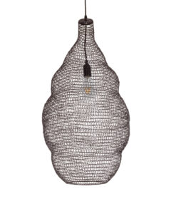 GloboStar® GLOBOSTAR® KENTUCKY 01896 Vintage Κρεμαστό Φωτιστικό Οροφής με Ντουί 1 x E27 AC 220-240V IP20 - Καφέ - Μ40 x Π40 x Υ70cm