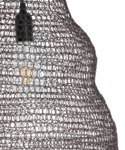 GLOBOSTAR® KENTUCKY 01896 Vintage Κρεμαστό Φωτιστικό Οροφής με Ντουί 1 x E27 AC 220-240V IP20 - Καφέ - Μ40 x Π40 x Υ70cm 19 01896 9