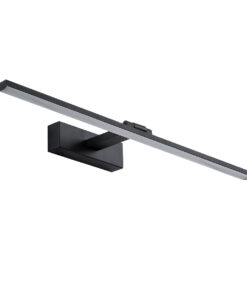 Alternative view of GloboStar® ELLIS 60444 Μοντέρνο Φωτιστικό Τοίχου - Απλίκα Καθρέπτη Μπάνιου - Πίνακα LED 12W 1400lm 120° AC 220-240V IP44 Μ60 x Π16 x Υ6cm - Φυσικό Λευκό 4500K - Μαύρο - 3 Χρόνια Εγγύηση