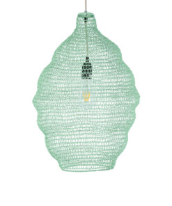 GLOBOSTAR® KENTUCKY 01900 Vintage Κρεμαστό Φωτιστικό Οροφής με Ντουί 1 x E27 AC 220-240V IP20 - Τιρκουάζ - Μ40 x Π40 x Y60cm 14 01900 5