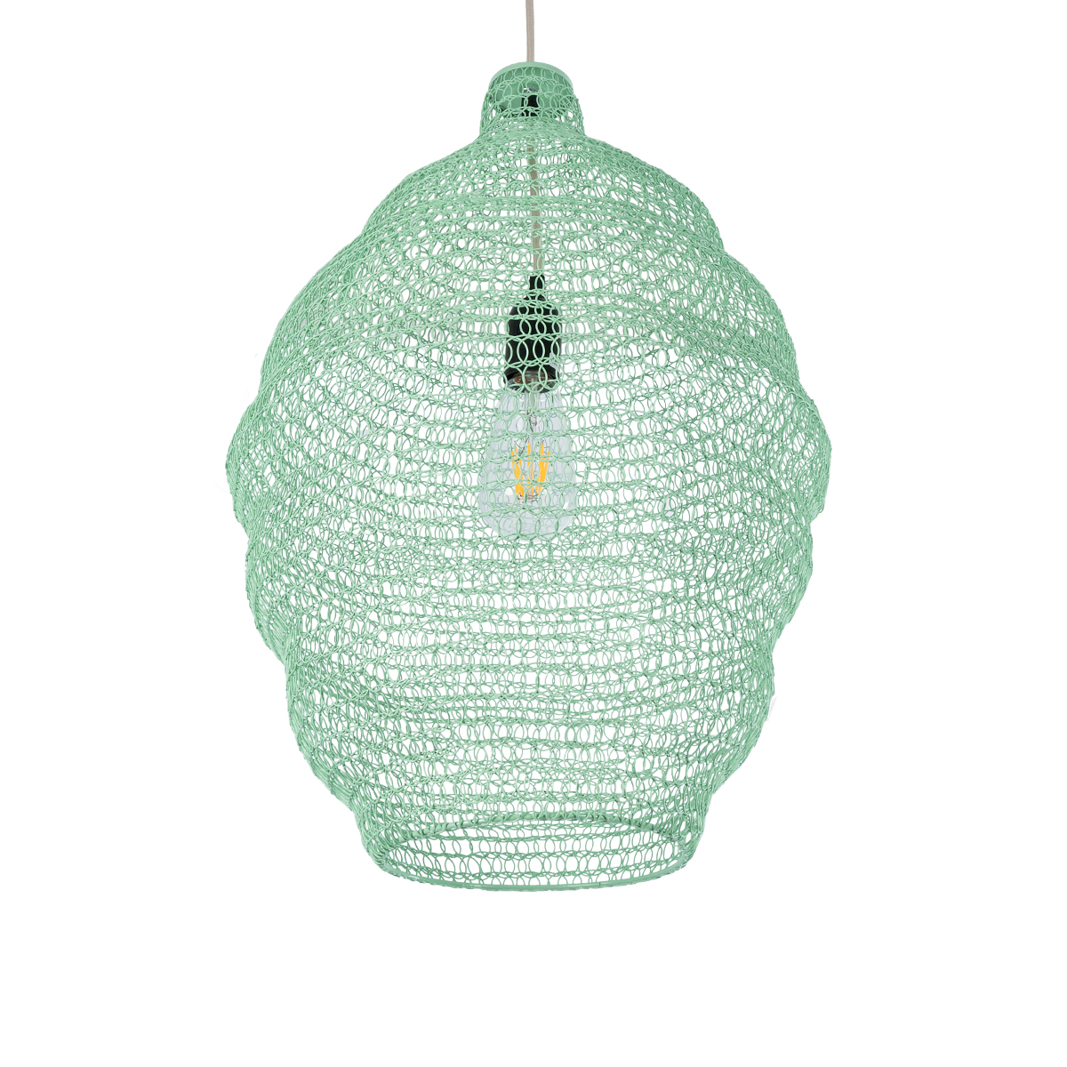 GLOBOSTAR® KENTUCKY 01900 Vintage Κρεμαστό Φωτιστικό Οροφής με Ντουί 1 x E27 AC 220-240V IP20 - Τιρκουάζ - Μ40 x Π40 x Y60cm 7 GLOBOSTAR® KENTUCKY 01900 Vintage Κρεμαστό Φωτιστικό Οροφής με Ντουί 1 x E27 AC 220-240V IP20 - Τιρκουάζ - Μ40 x Π40 x Y60cm - Image 5