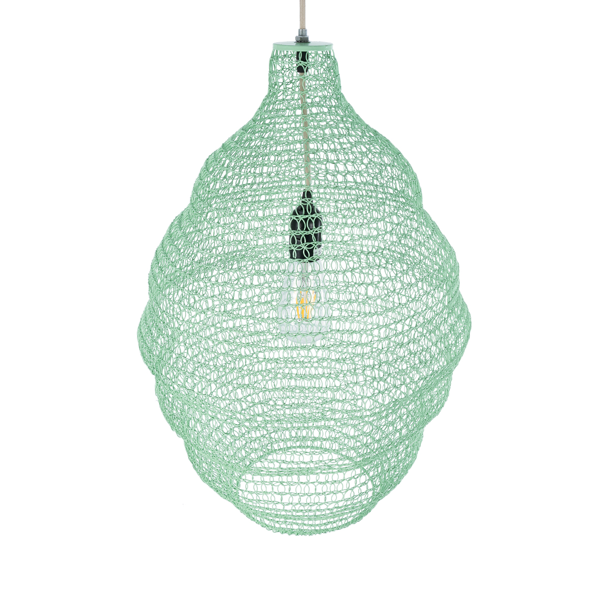 GLOBOSTAR® KENTUCKY 01900 Vintage Κρεμαστό Φωτιστικό Οροφής με Ντουί 1 x E27 AC 220-240V IP20 - Τιρκουάζ - Μ40 x Π40 x Y60cm 8 GLOBOSTAR® KENTUCKY 01900 Vintage Κρεμαστό Φωτιστικό Οροφής με Ντουί 1 x E27 AC 220-240V IP20 - Τιρκουάζ - Μ40 x Π40 x Y60cm - Image 6