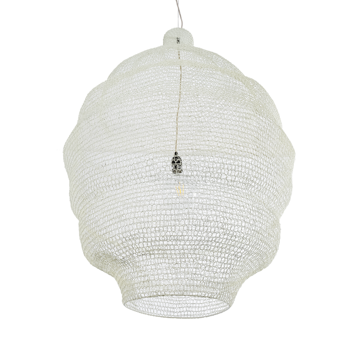 GLOBOSTAR® KENTUCKY 01901 Vintage Κρεμαστό Φωτιστικό Οροφής με Ντουί 1 x E27 AC 220-240V IP20 - Λευκό - Μ80 x Π80 x Y110cm 7 GLOBOSTAR® KENTUCKY 01901 Vintage Κρεμαστό Φωτιστικό Οροφής με Ντουί 1 x E27 AC 220-240V IP20 - Λευκό - Μ80 x Π80 x Y110cm - Image 5