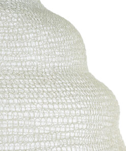 GLOBOSTAR® KENTUCKY 01901 Vintage Κρεμαστό Φωτιστικό Οροφής με Ντουί 1 x E27 AC 220-240V IP20 - Λευκό - Μ80 x Π80 x Y110cm 17 01901 8