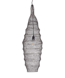 GloboStar® GLOBOSTAR® KENTUCKY 01908 Vintage Κρεμαστό Φωτιστικό Οροφής με Ντουί 1 x E27 AC 220-240V IP20 - Καφέ - Μ30 x Π30 x Y105cm