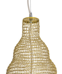 GLOBOSTAR® KENTUCKY 01910 Vintage Κρεμαστό Φωτιστικό Οροφής με Ντουί 1 x E27 AC 220-240V IP20 - Μπεζ - Μ40 x Π40 x Υ80cm 19 01910 8