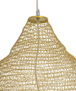 GLOBOSTAR® KENTUCKY 01911 Vintage Κρεμαστό Φωτιστικό Οροφής με Ντουί 1 x E27 AC 220-240V IP20 - Μπεζ - Μ60 x Π60 x Υ80cm 18 01911 8