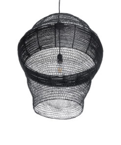 GLOBOSTAR® KENTUCKY 01912 Vintage Κρεμαστό Φωτιστικό Οροφής με Ντουί 1 x E27 AC 220-240V IP20 - Μαύρο - Μ60 x Π60 x Υ70cm 17 01912 6