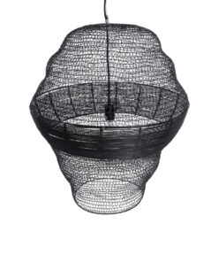 GLOBOSTAR® KENTUCKY 01912 Vintage Κρεμαστό Φωτιστικό Οροφής με Ντουί 1 x E27 AC 220-240V IP20 - Μαύρο - Μ60 x Π60 x Υ70cm 18 01912 7