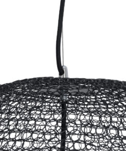 GLOBOSTAR® KENTUCKY 01912 Vintage Κρεμαστό Φωτιστικό Οροφής με Ντουί 1 x E27 AC 220-240V IP20 - Μαύρο - Μ60 x Π60 x Υ70cm 19 01912 8